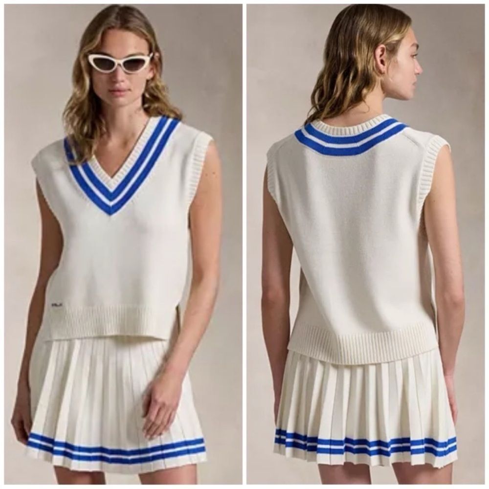 RLX Ralph Lauren Cotton Blend Cricket Golf Sweater Vest